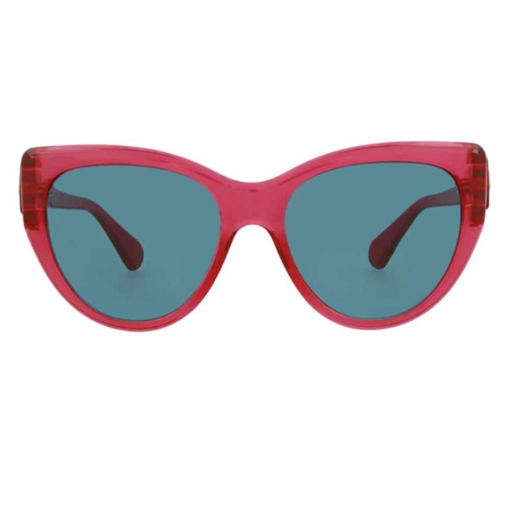 Gucc Cat Eye Sunglasses Red with blue lenses